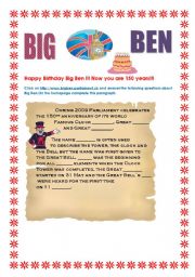 English Worksheet: The Big Ben