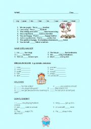 English Worksheet: grammar revision