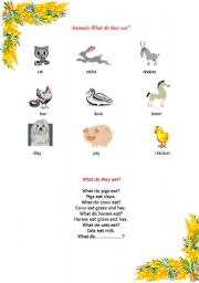 English Worksheet: Domestic animals