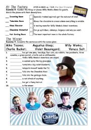 PART 4/4 Charlie & The Chocolate Factory - movie worksheet