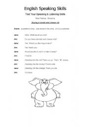 English Worksheet: English Speaking Skills