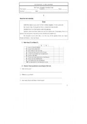 English worksheet: Test