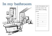 English Worksheet: In my bathroom