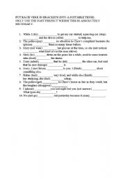 English Worksheet: past perfect