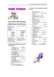 English Worksheet: Verb Tenses Revision