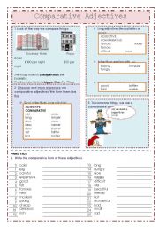 English Worksheet: Comparative Adjectives