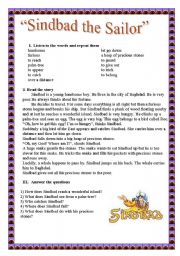 English worksheet: Sindbad the Sailor