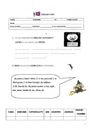 English Worksheet: English woksheet