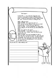 English Worksheet: Joes Situation