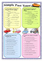 English Worksheet: SIMPLE PAST TENSE