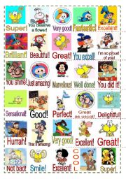 English Worksheet: (set 2/3) ♥Stickers for kids♥  