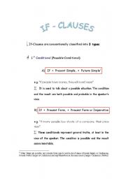 English worksheet: If-Clauses 