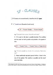 English Worksheet: If-Clauses 