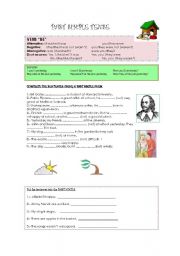 English Worksheet: Past Simple verb TO BE