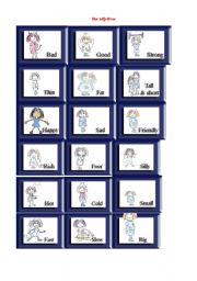 English Worksheet: Adjectives