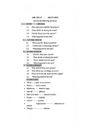 English worksheet: mr bean