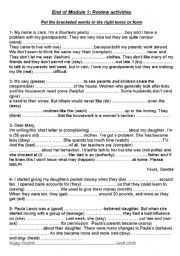 English Worksheet: generation gap