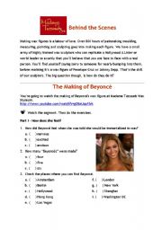 English Worksheet: Behind the Scenes - The Making of Beyonc