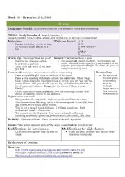 English Worksheet: Emphasis/Stress Lesson