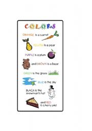 English Worksheet: Colors