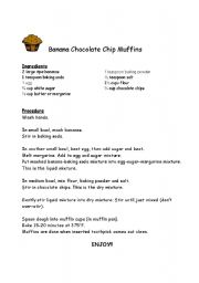 Lets Bake! Banana Chocolate Chip Muffins