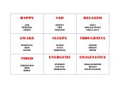English Worksheet: Vocabulary Taboo
