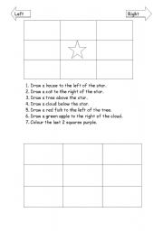 English worksheet: Directions-Left and Right