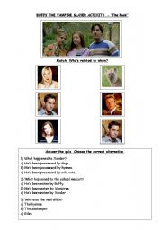 English worksheet: Buffy - The Pack