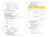 English worksheet: Present Cont-past simple
