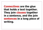 English Worksheet: connectives