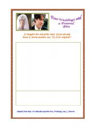English Worksheet: four weddings and a funeral part 2
