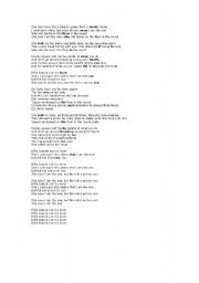 Skorpe Databasen ubetinget English worksheets: Billie Jean song lyrics Answer Key