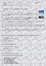 English Worksheet: Living in Antarctica