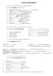 English worksheet: Review