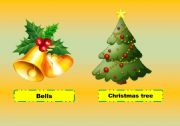 English Worksheet: Christmas flashcards 1/2