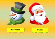 English Worksheet: Christmas flashcards 2/2