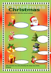 English Worksheet: Christmas vocabulary