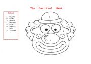 English Worksheet: clown