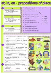 AT, IN, ON - PREPOSITIONS OF PLACE