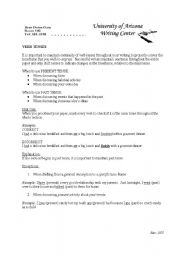 English Worksheet: not mine verbs