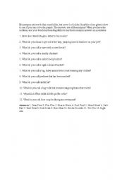 English worksheet: Homonyms