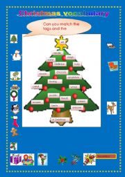 English Worksheet: Christmas vocabulary