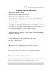 English Worksheet: Census