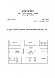 English Worksheet: givimg directions