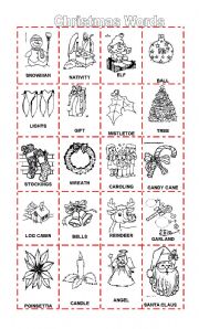 English Worksheet: CHRISTMAS VOCABULARY