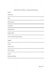 English worksheet: My Best Friends Wedding - Key Terms