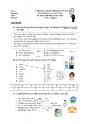 exam for 5-6th graders 