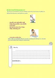 English Worksheet: writing a complaint leter