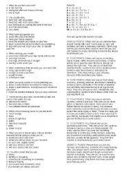 English worksheet: human resource test