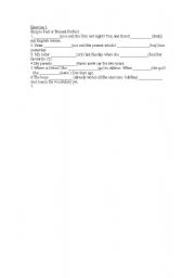 English Worksheet: PAST SIMPLE OR PRESENT PERFECT